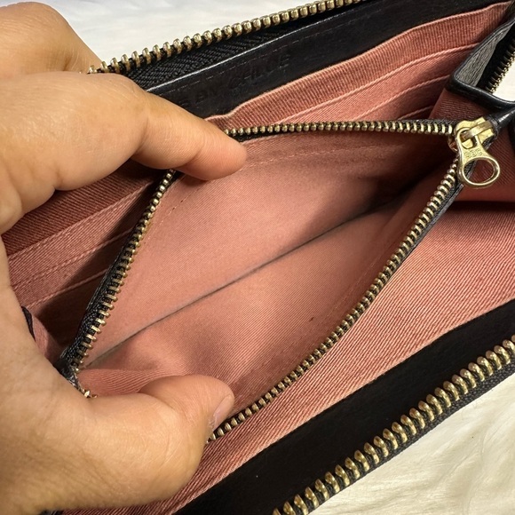 SEE BY CHLOE ribbon long zip wallet in black - Picture 12 of 15